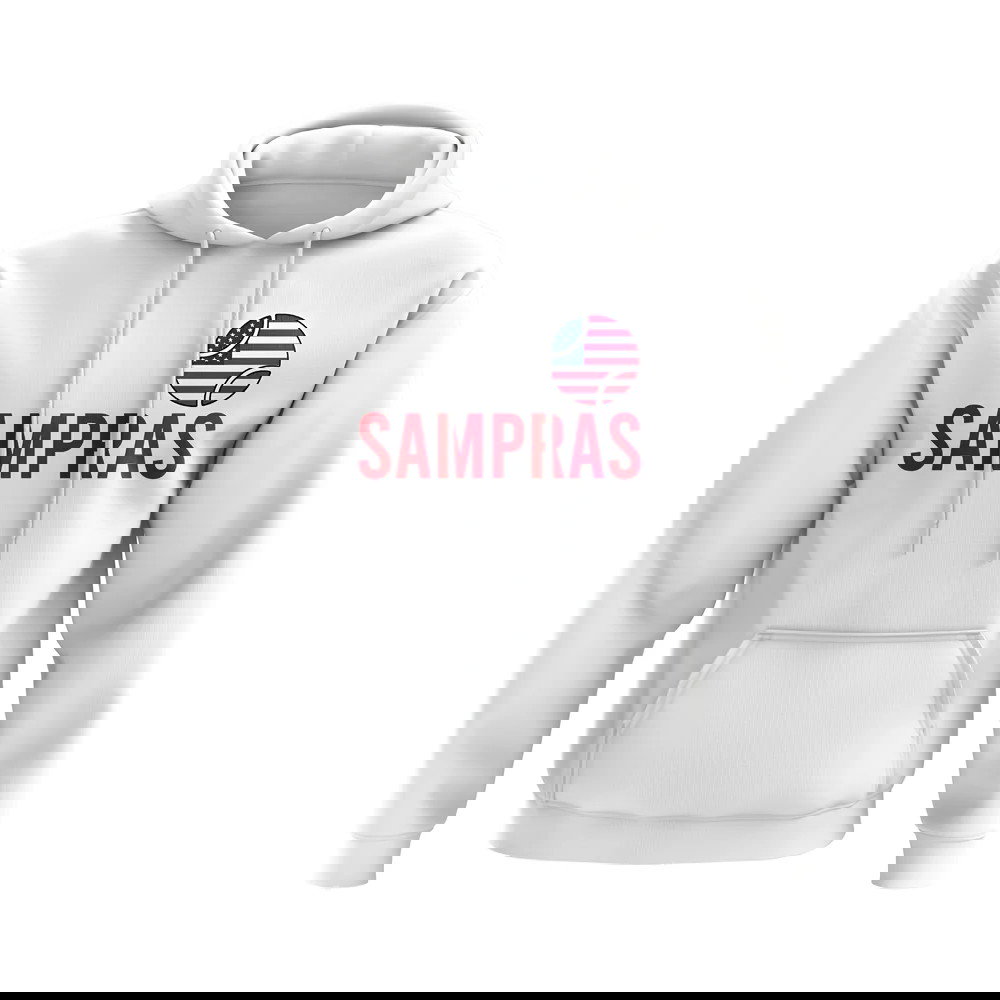 Pete Sampras USA Name Hoody (White)