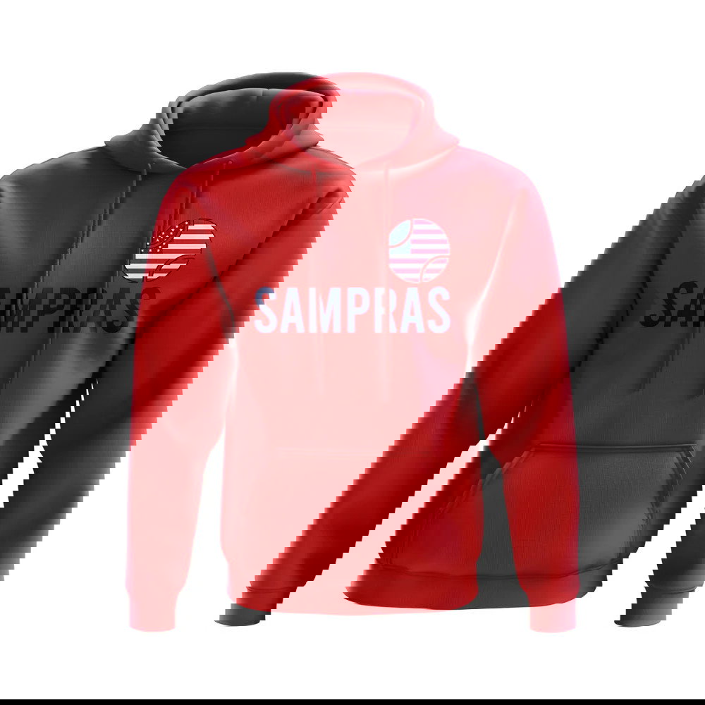 Pete Sampras USA Name Hoody (Red)