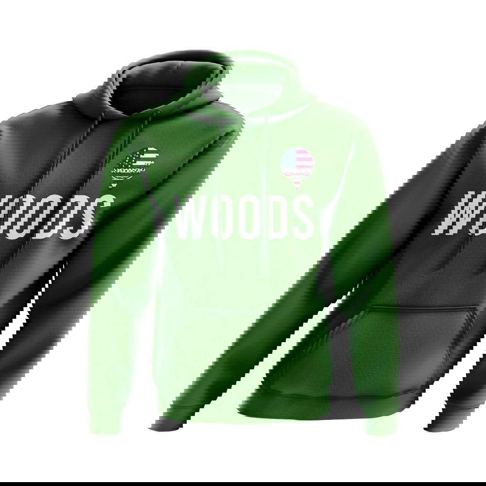 Tiger Woods USA Golf Name Hoody (Green)