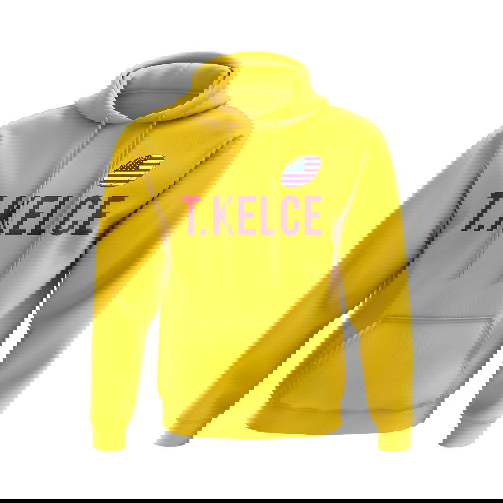 Travis Kelce USA Name Hoody (Yellow)