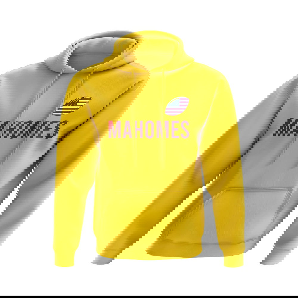 Patrick Mahomes USA Name Hoody (Yellow)