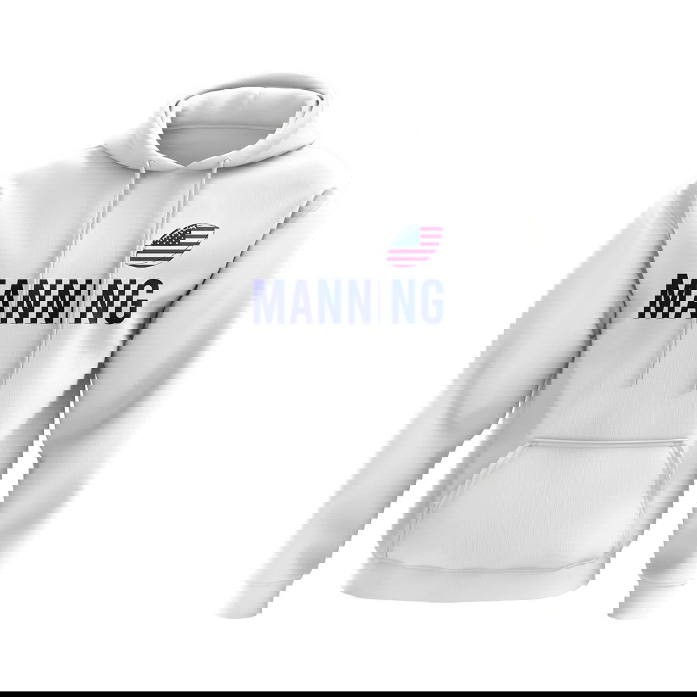 Peyton Manning USA Name Hoody (White)