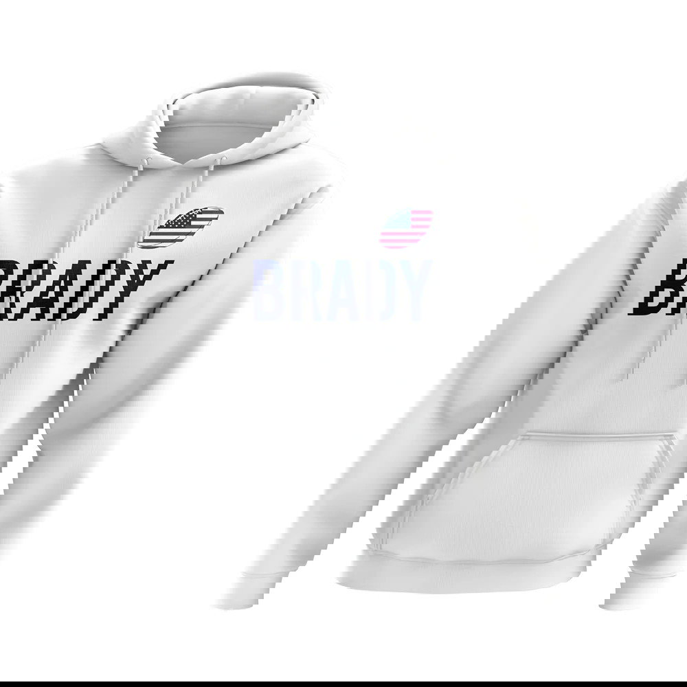 Tom Brady USA Name Hoody (White)