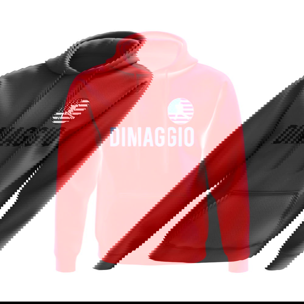 Joe DiMaggio USA Name Hoody (Red)