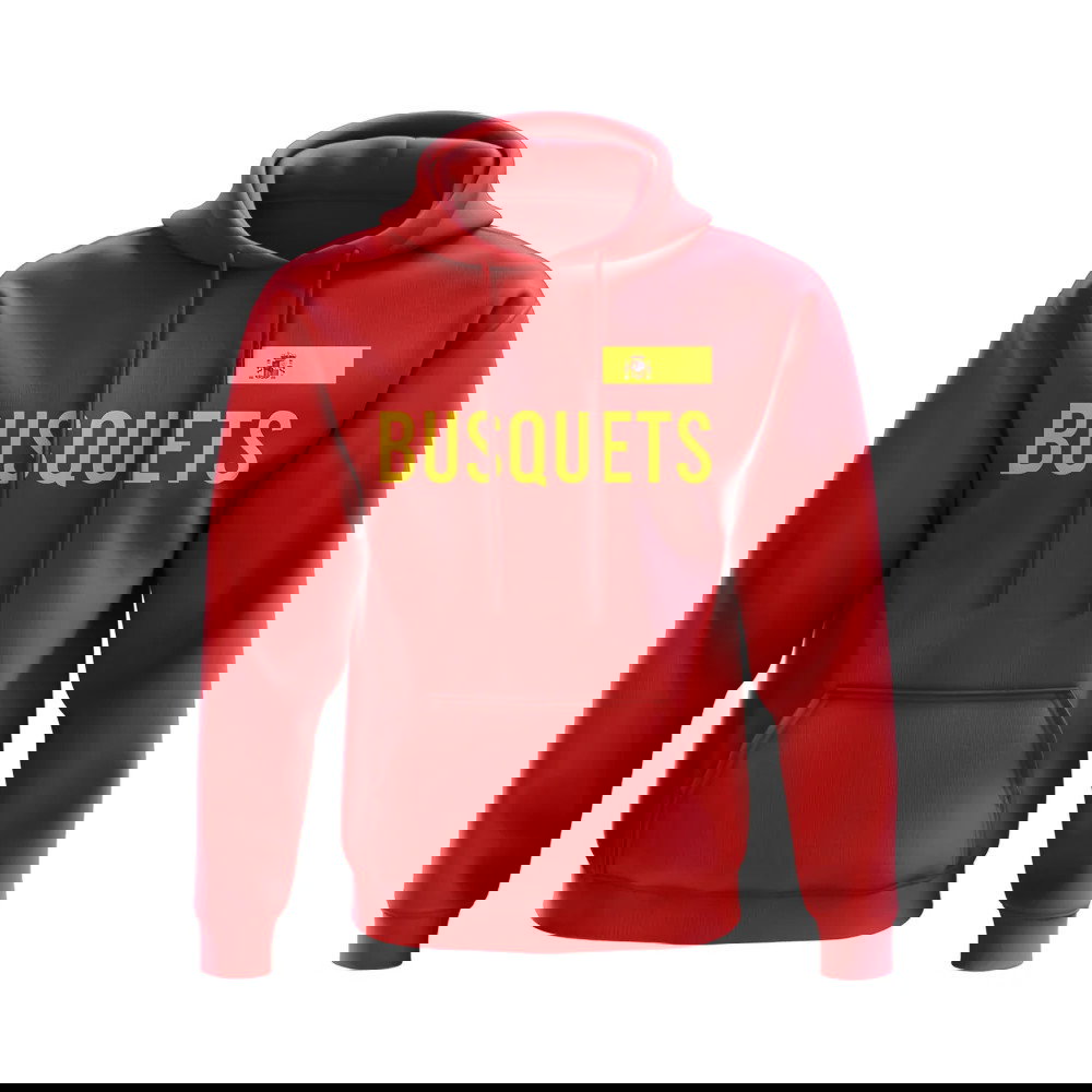 Sergio Busquets Spain Name Hoody (Red)