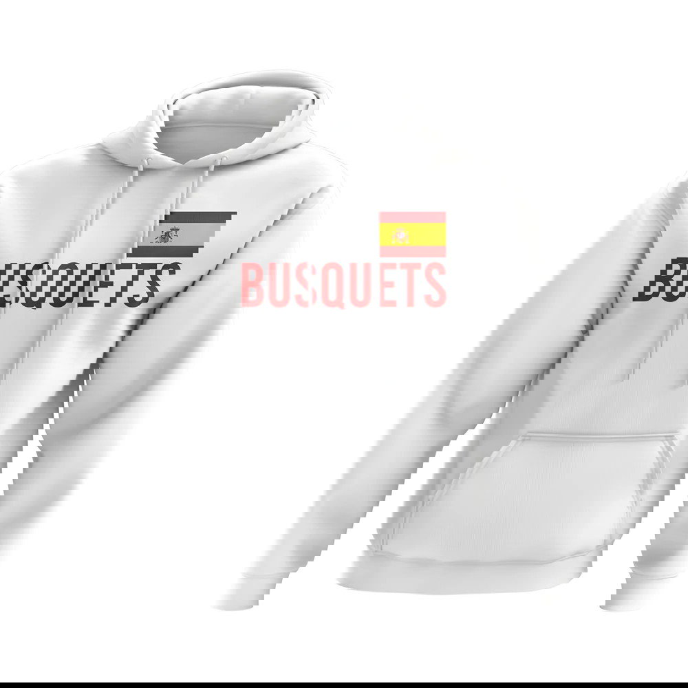 Sergio Busquets Spain Name Hoody (White)