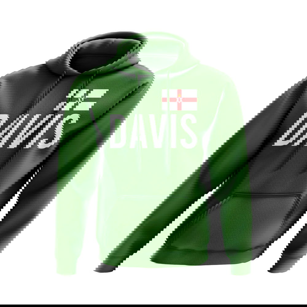 Steven Davis Northern Ireland Name Hoody (Green)