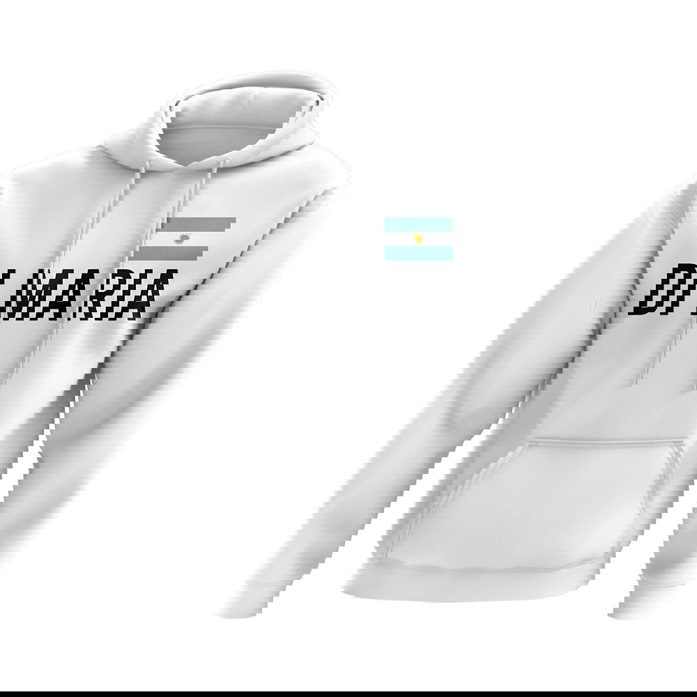 Angel Di Maria Argentina Name Hoody (White)