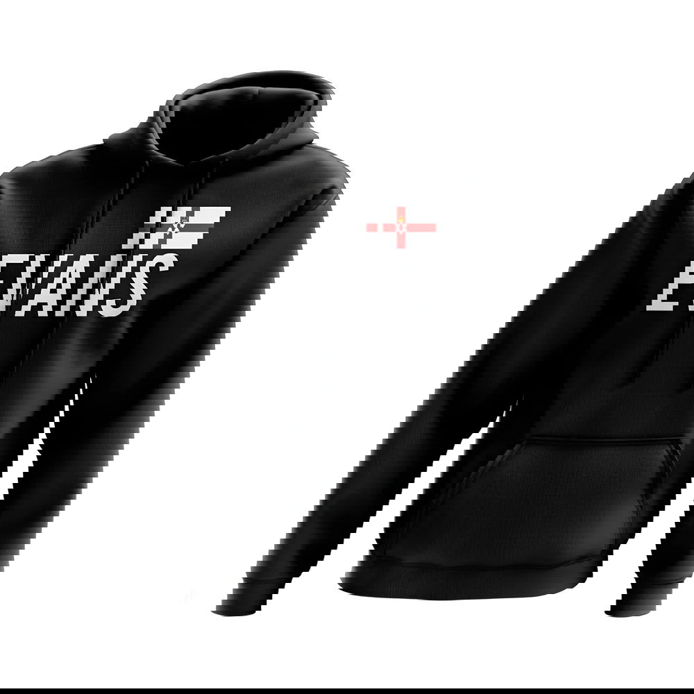 Jonny Evans Northern Ireland Name Hoody (Black)