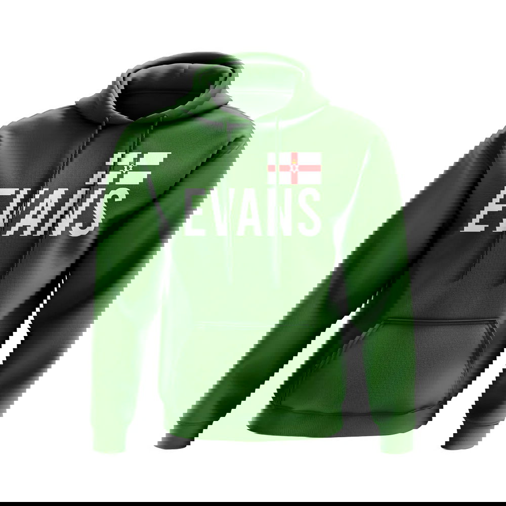 Jonny Evans Northern Ireland Name Hoody (Green)