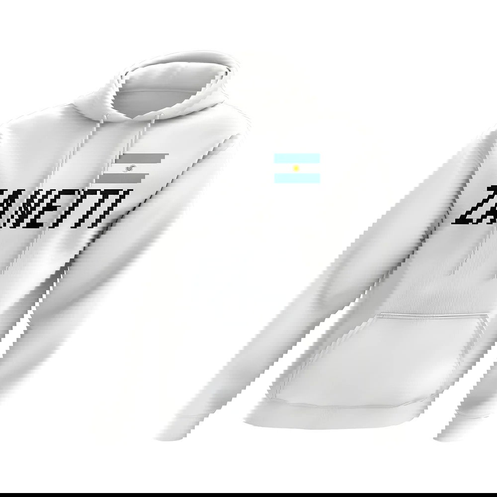 Javier Zanetti Argentina Name Hoody (White)