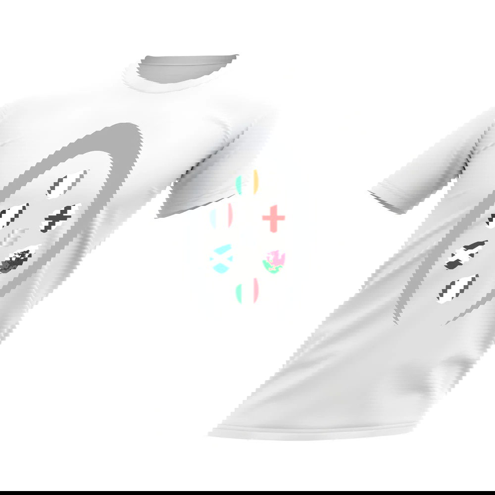 Six Nations Rugby Shield T-Shirt (White)