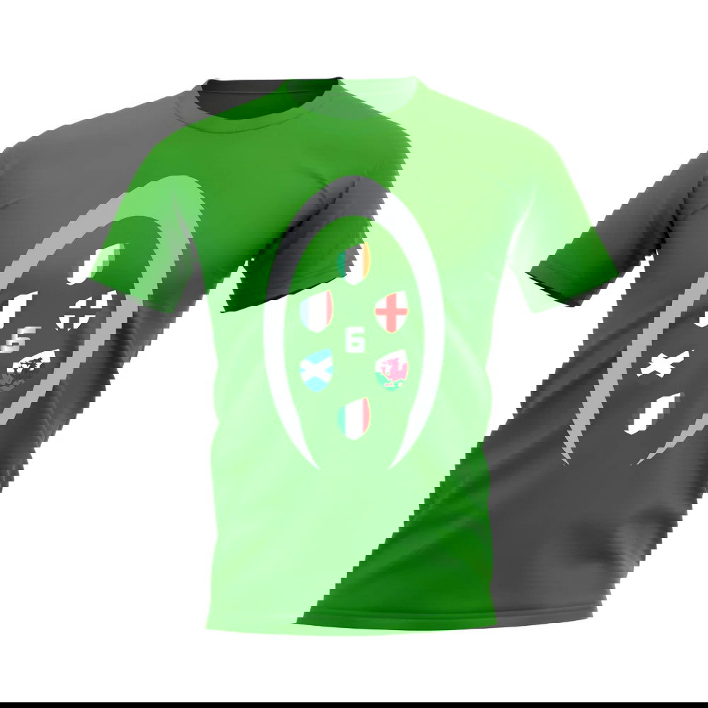 Six Nations Rugby Shield T-Shirt (Green)