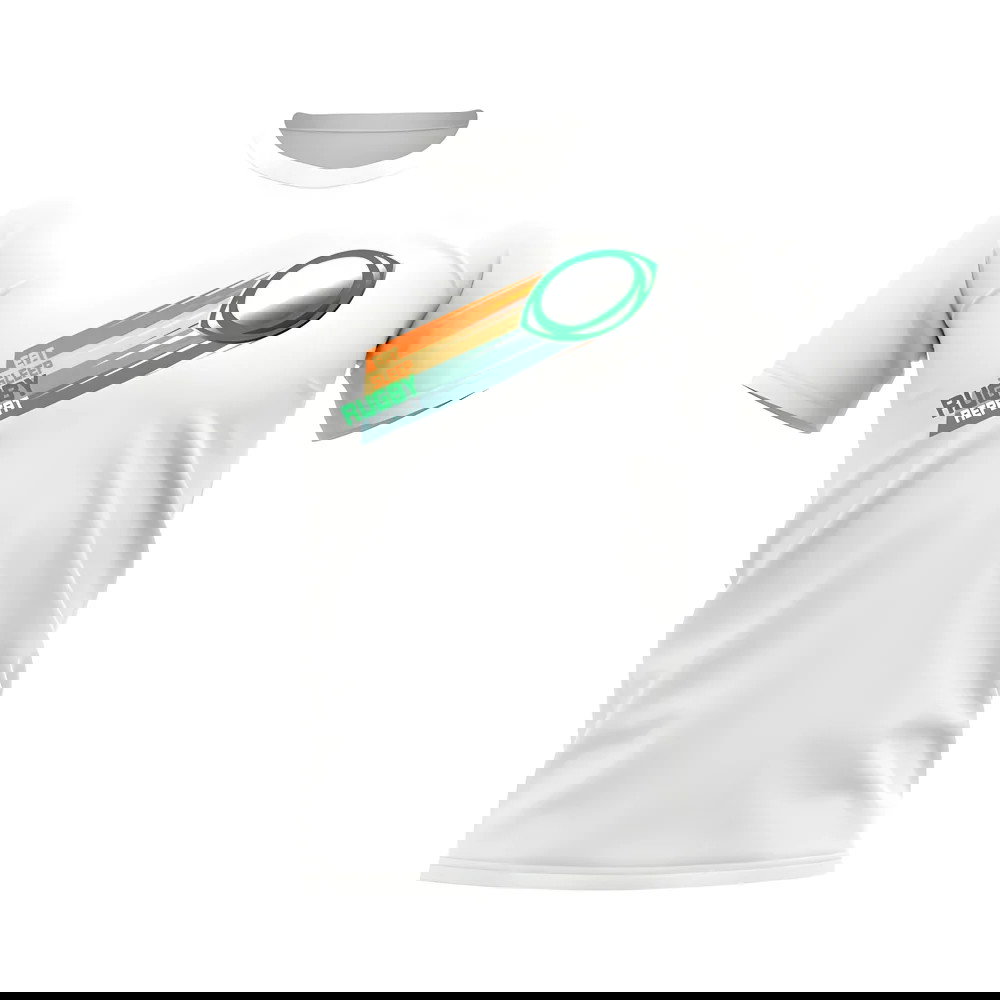 Eat Sleep Rugby Repeat T-Shirt (White/Green)