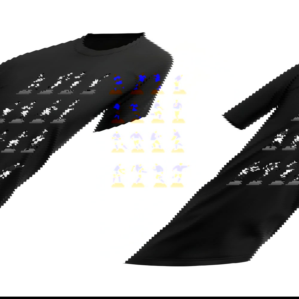 Blue Rugby Figurine T-Shirt (Black)
