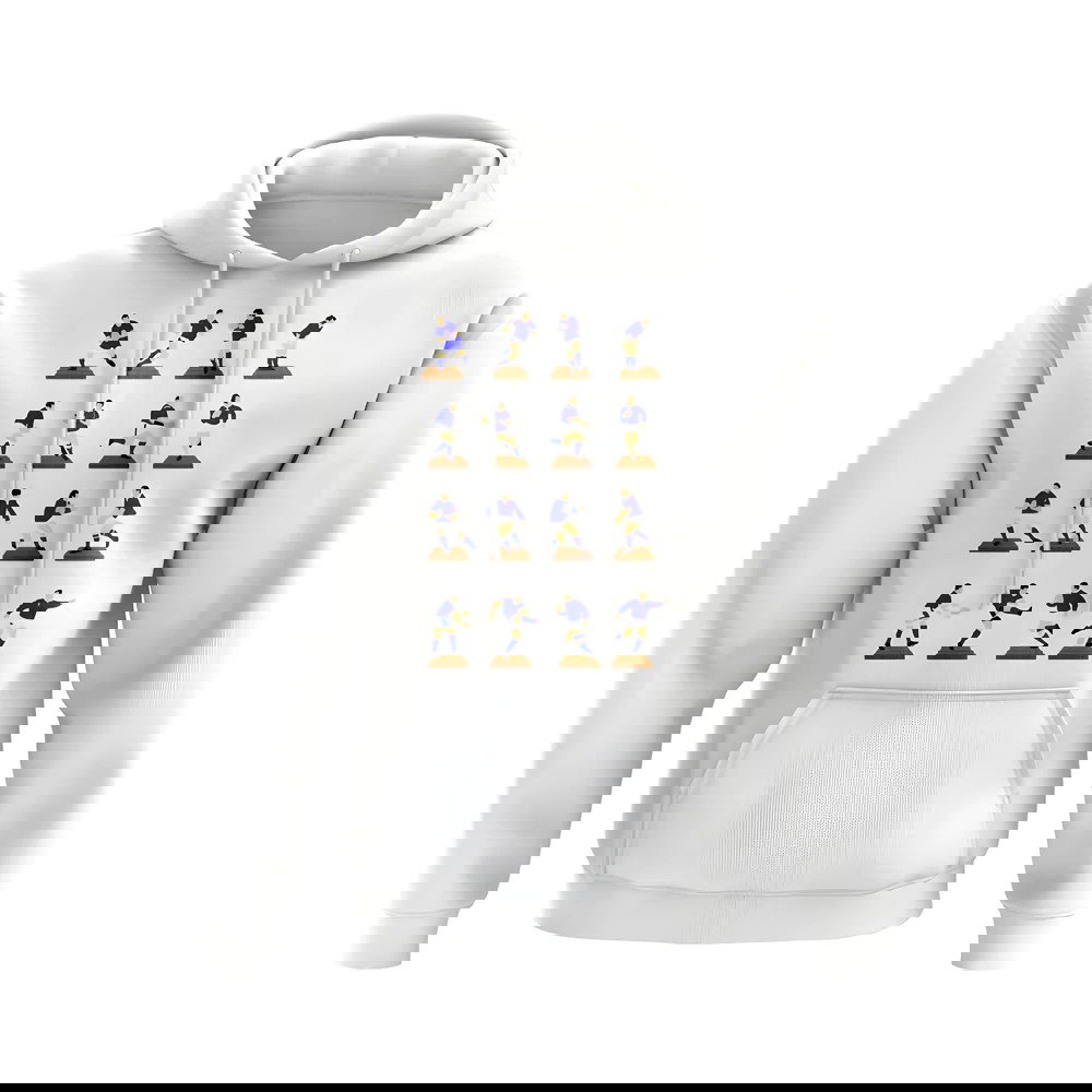 Blue Rugby Figurine Hoody (White)