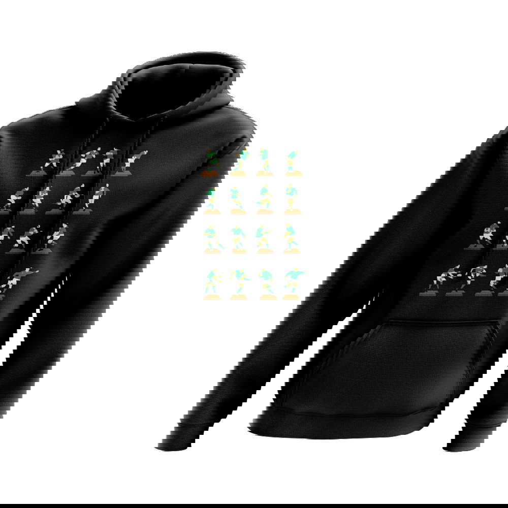 Green Rugby Figurine Hoody (Black)