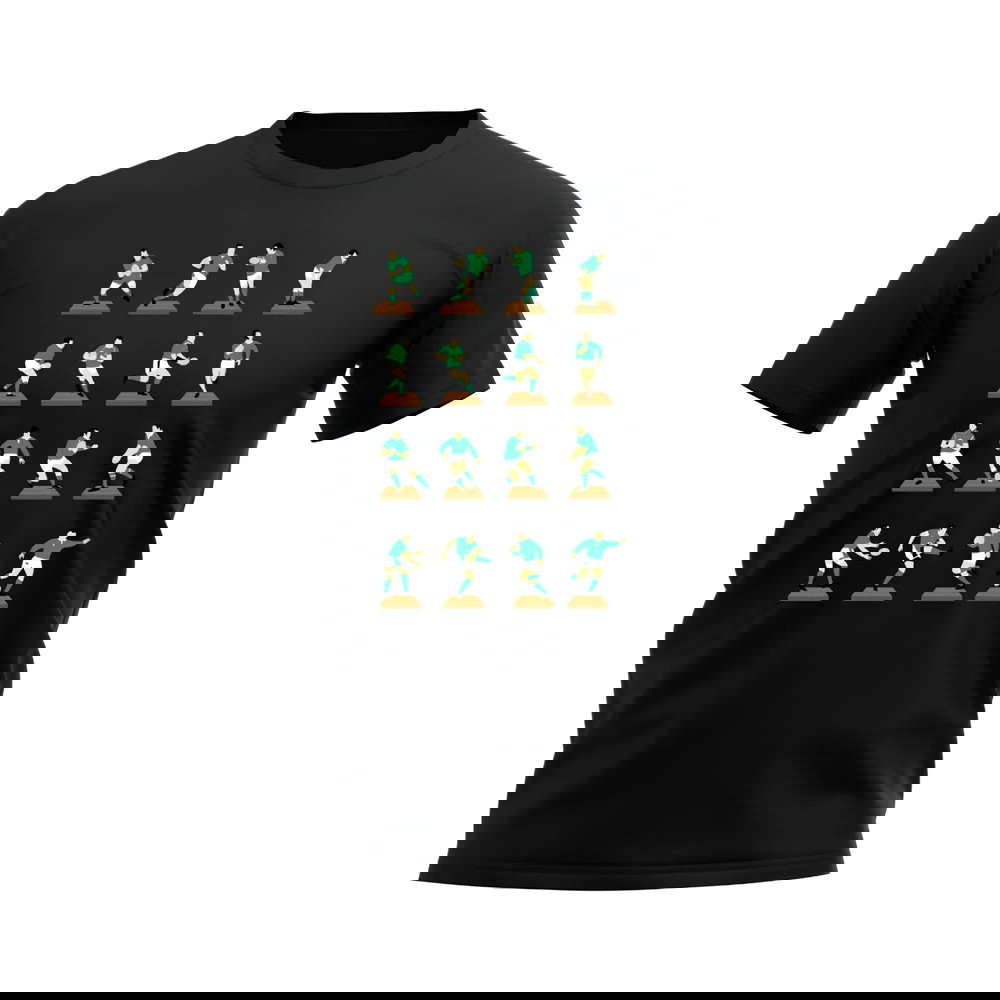 Green Rugby Figurine T-Shirt (Black)