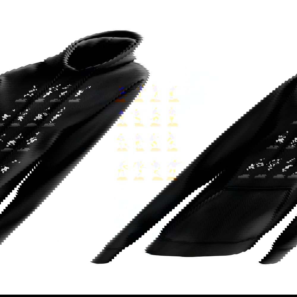 Navy Rugby Figurine Hoody (Black)