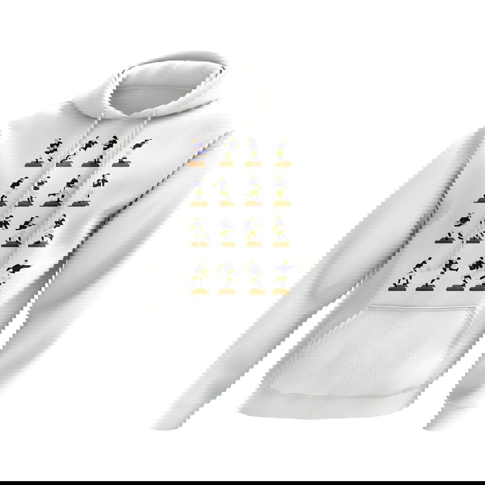 Navy Rugby Figurine Hoody (White)