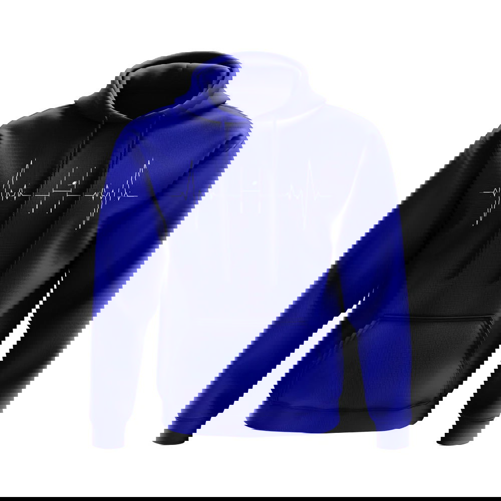 Rugby Heartbeat Hoody (Blue)