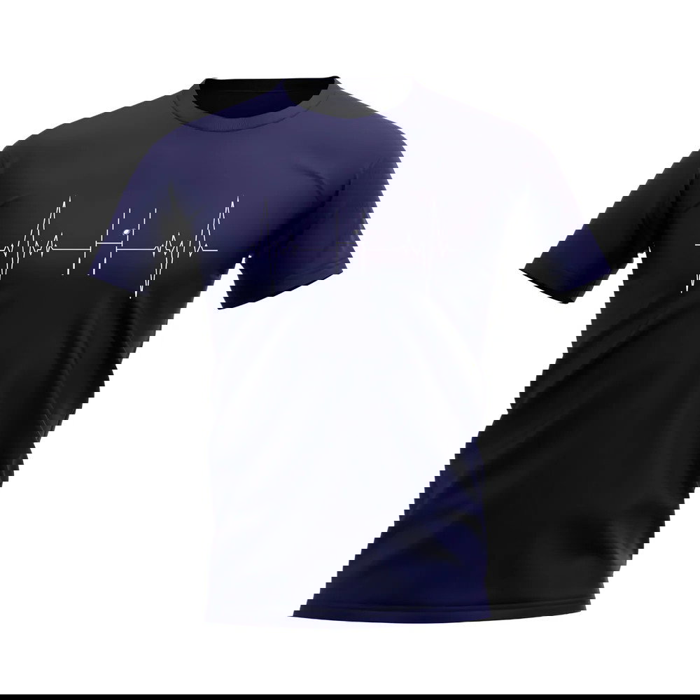 Rugby Heartbeat T-Shirt (Navy)