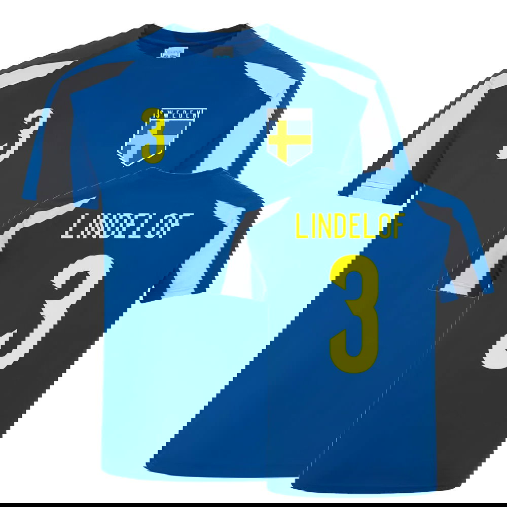 Victor Lindelof Sweden Sports Training Jersey (Blue-White)
