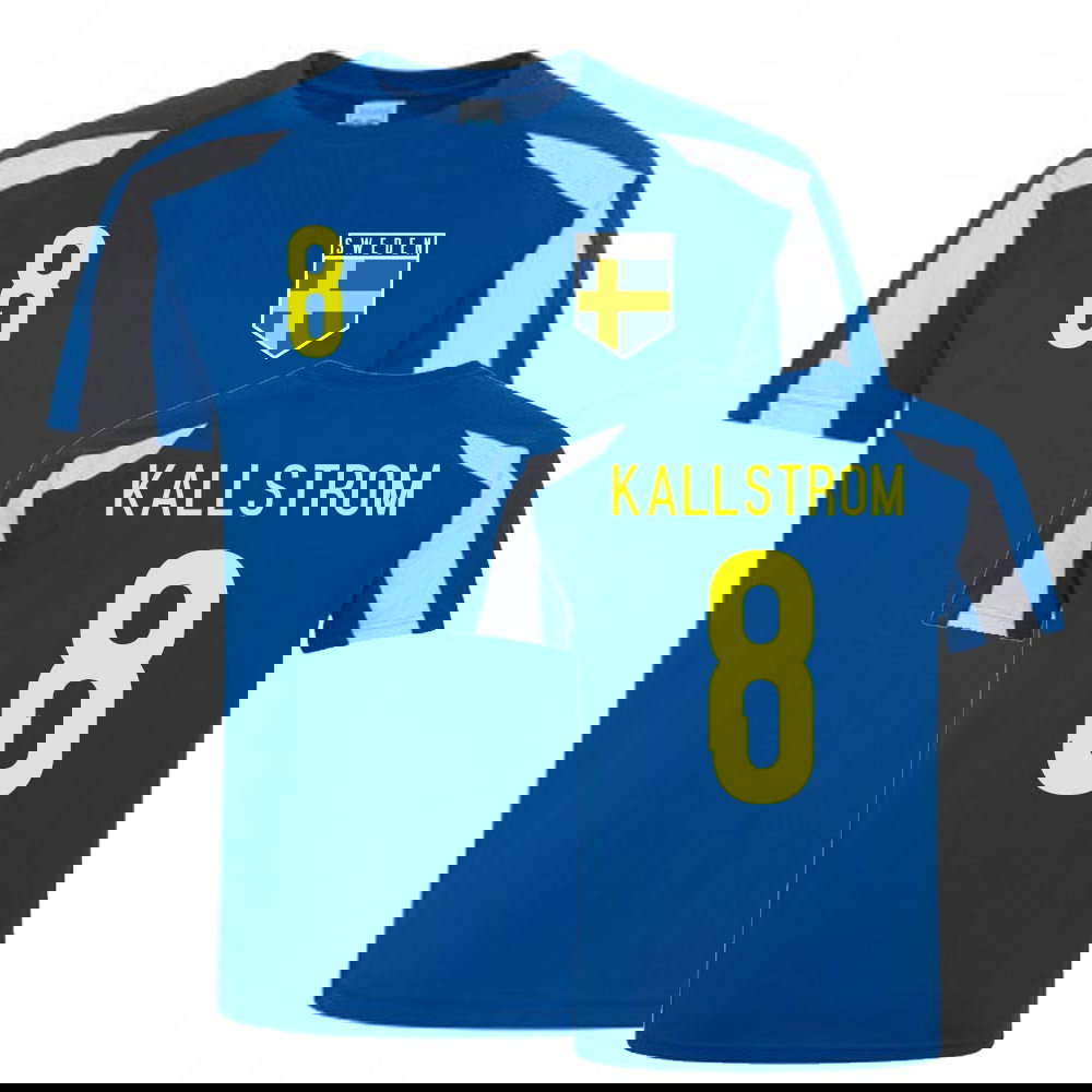 Kim Kallstrom Sweden Sports Training Jersey (Blue-White)