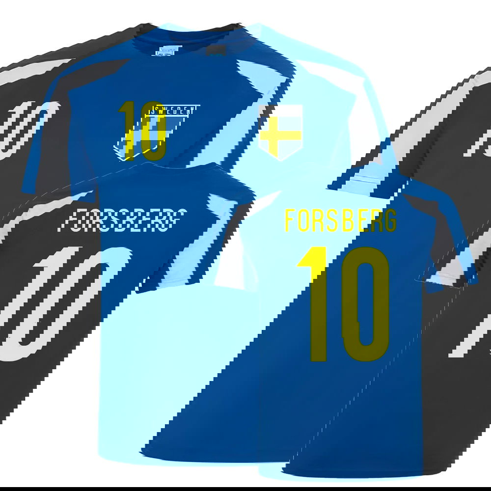 Emil Forsberg Sweden Sports Training Jersey (Blue-White)