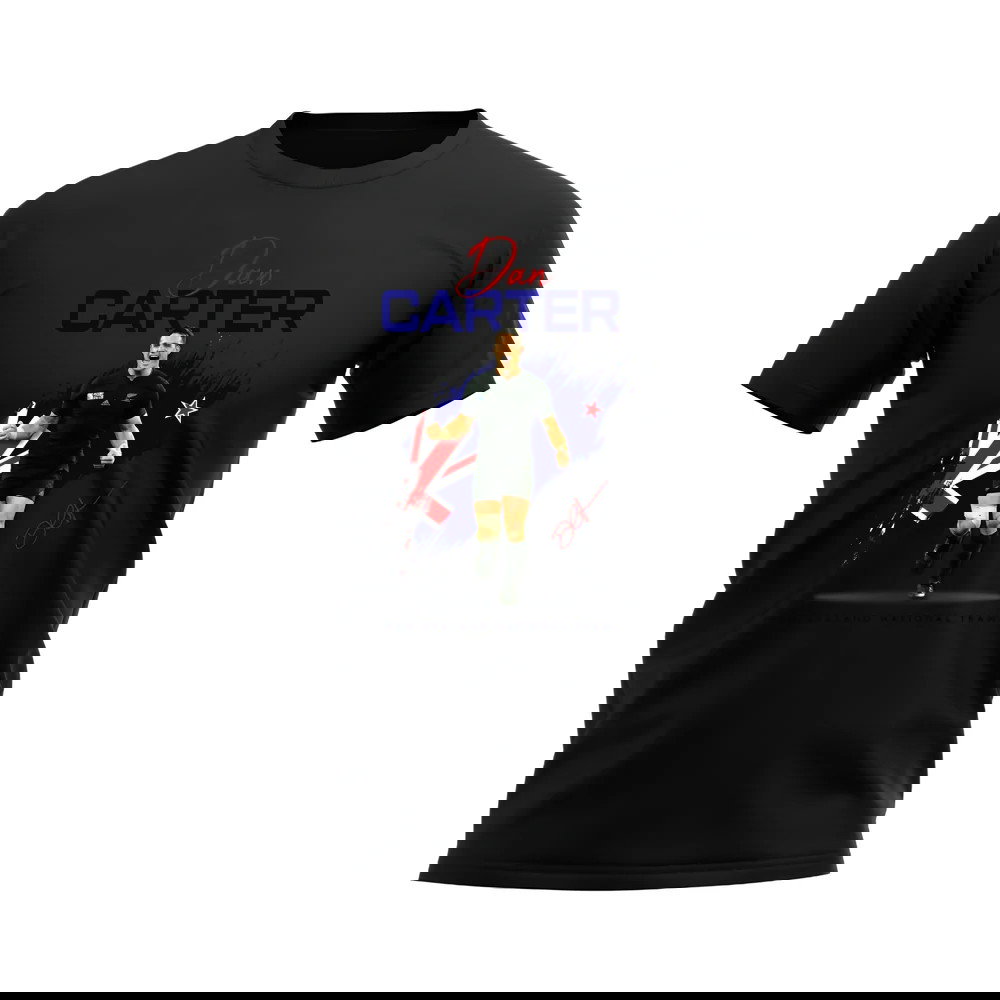 Dan Carter New Zealand Rugby T-Shirt (Black)