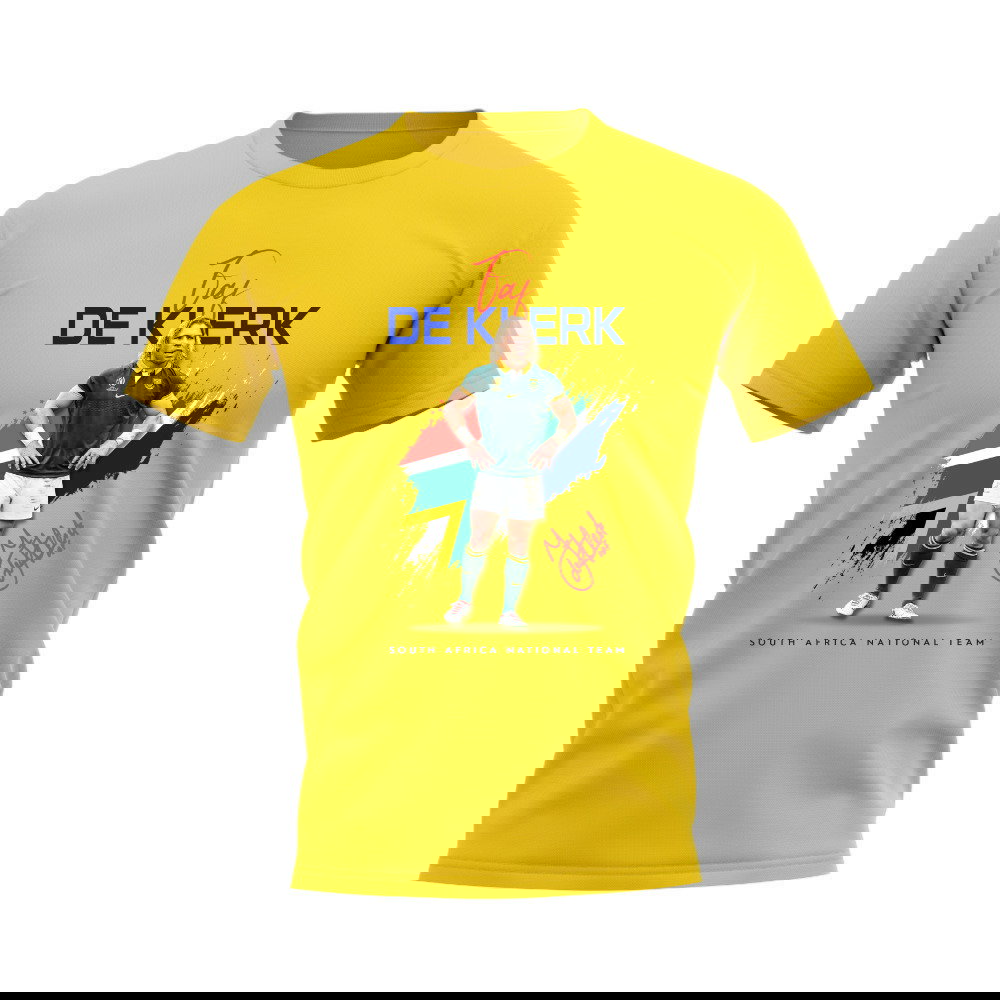 Faf De Klerk South Africa Rugby T-Shirt (Yellow)