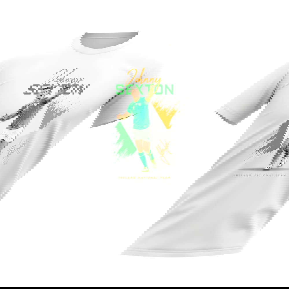Johnny Sexton Ireland Rugby T-Shirt (White)