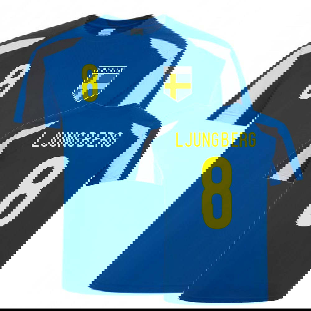 Freddie Ljungberg Sweden Sports Training Jersey (Blue-White)