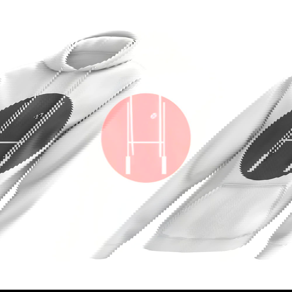 England Rugby Posts Circle Hoody (White)