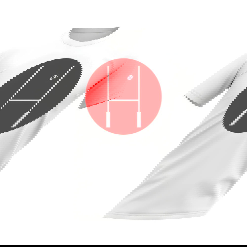 England Rugby Posts Circle T-Shirt (White)