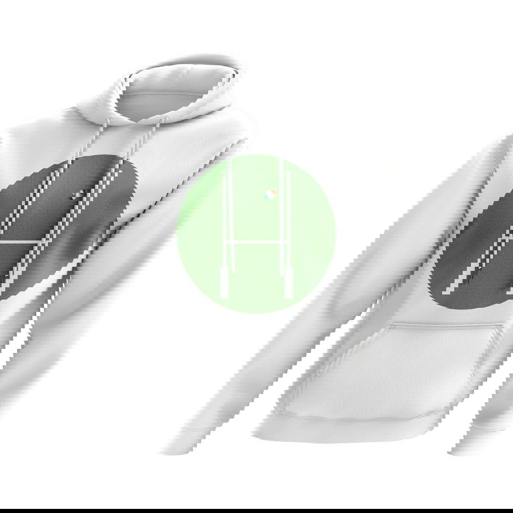 Ireland Rugby Posts Circle Hoody (White)