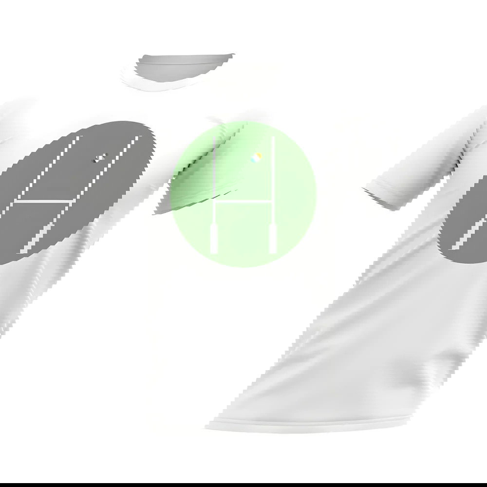 Ireland Rugby Posts Circle T-Shirt (White)