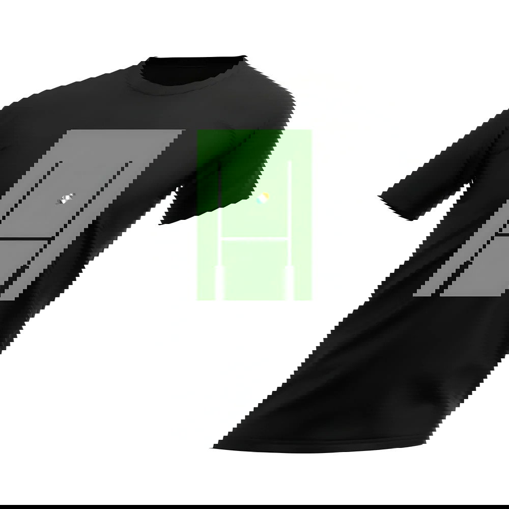 Ireland Rugby Posts T-Shirt (Black)