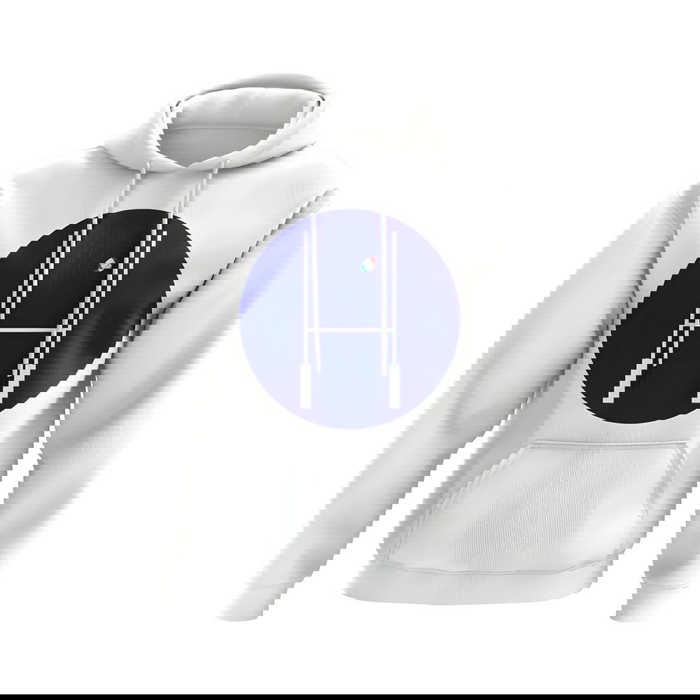 Italy Rugby Posts Circle Hoody (White)