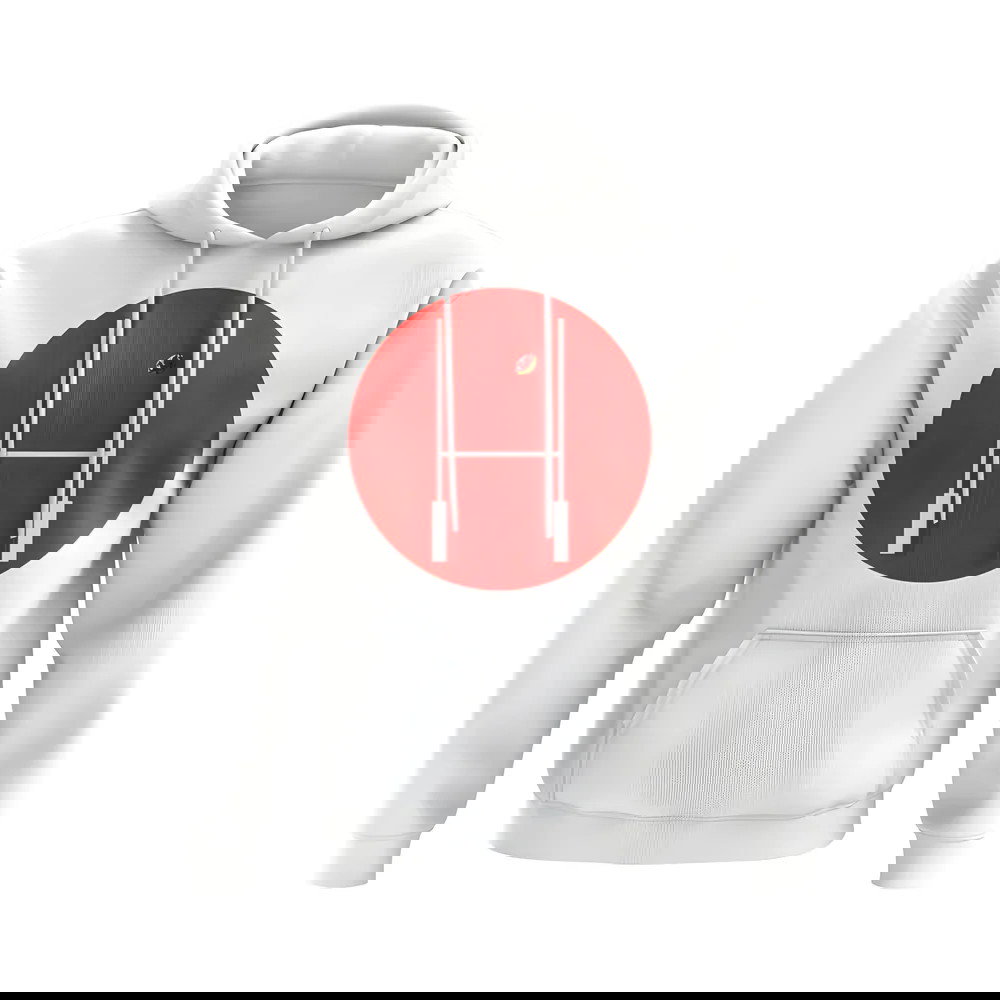 Wales Rugby Posts Circle Hoody (White)