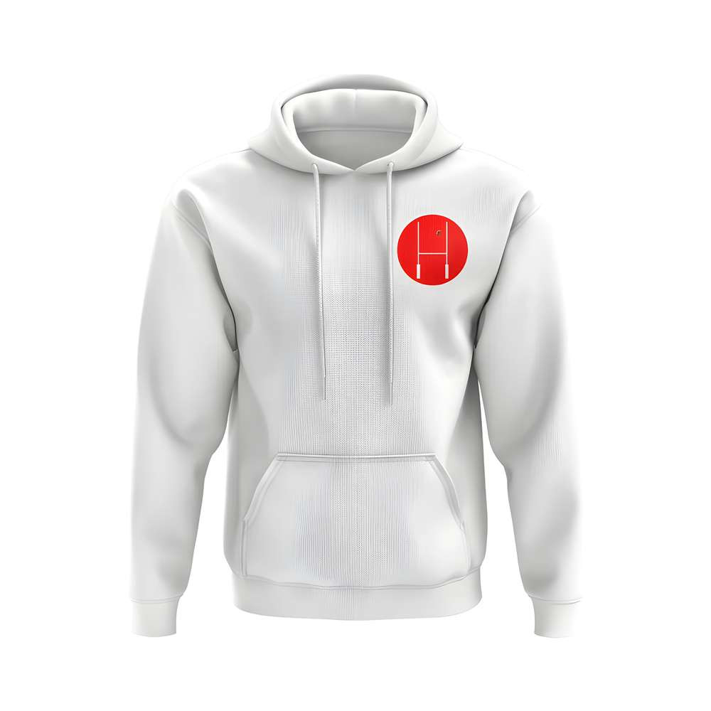 Wales Rugby Posts Logo Hoody (White)