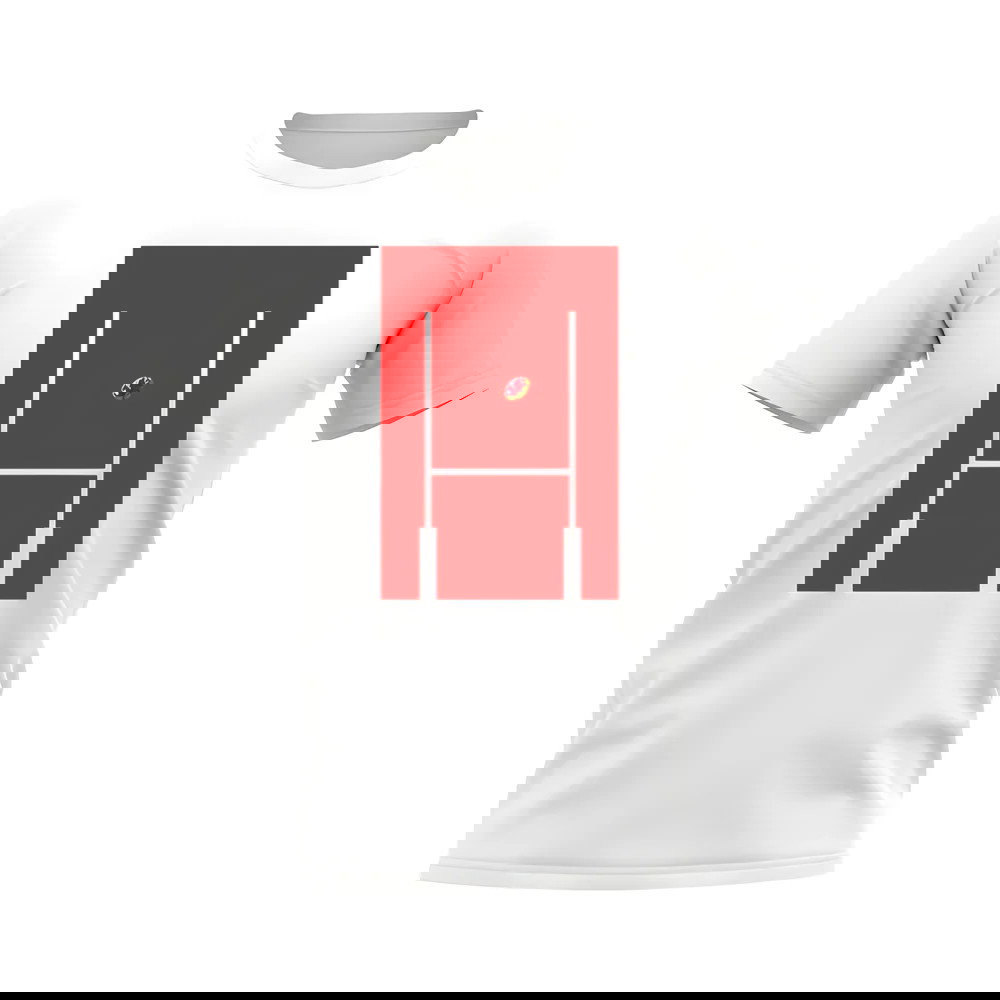 Wales Rugby Posts T-Shirt (White)