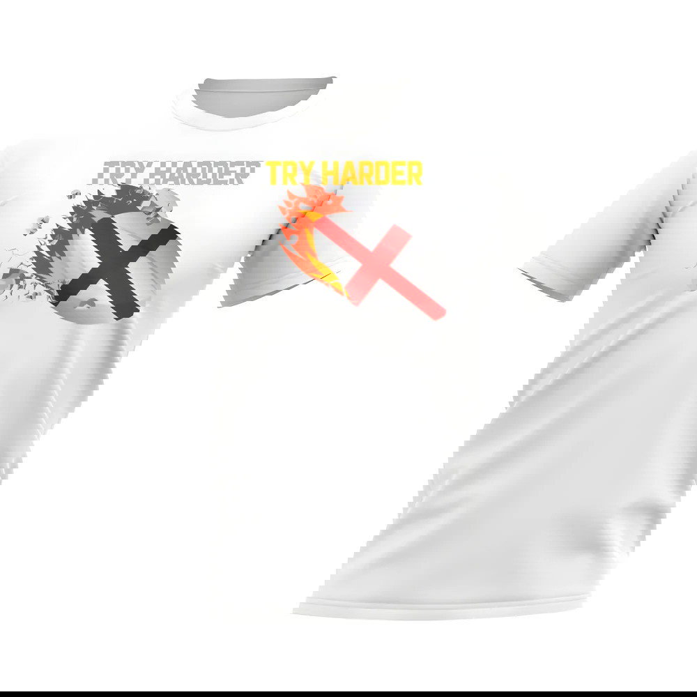 England Try Harder Rugby T-Shirt (White)