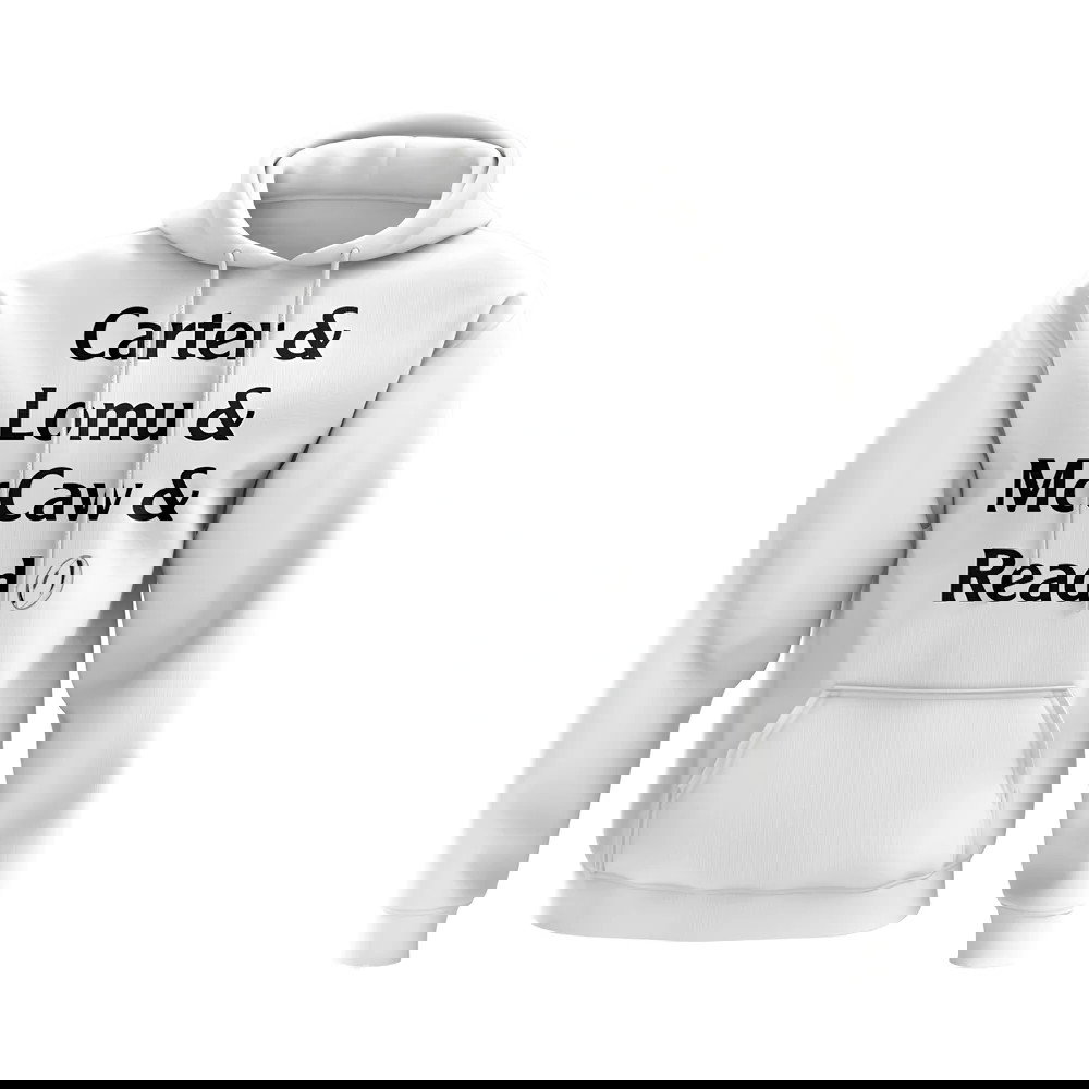 Carter, Lomu, McCaw, Read All Blacks Rugby Hoody (White)