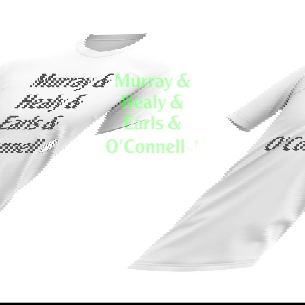 Murray, Healy, Earls, O\'Connell Ireland Rugby T-Shirt (White)