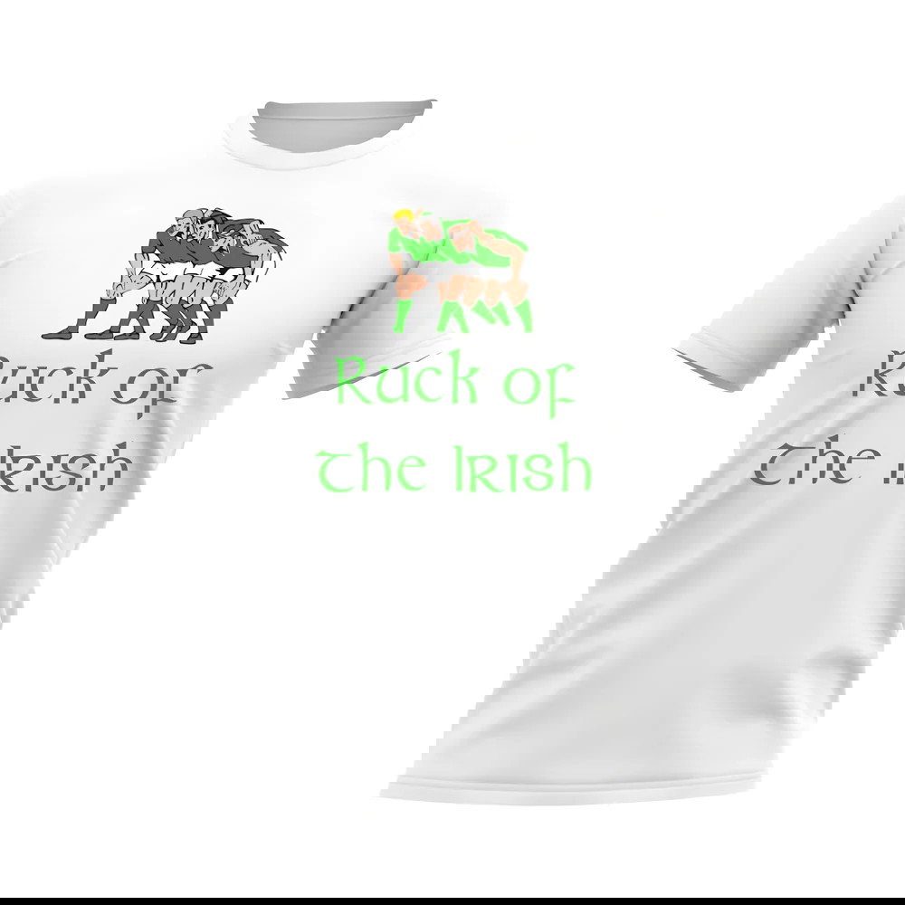 Ruck of the Irish Rugby T-Shirt (White)