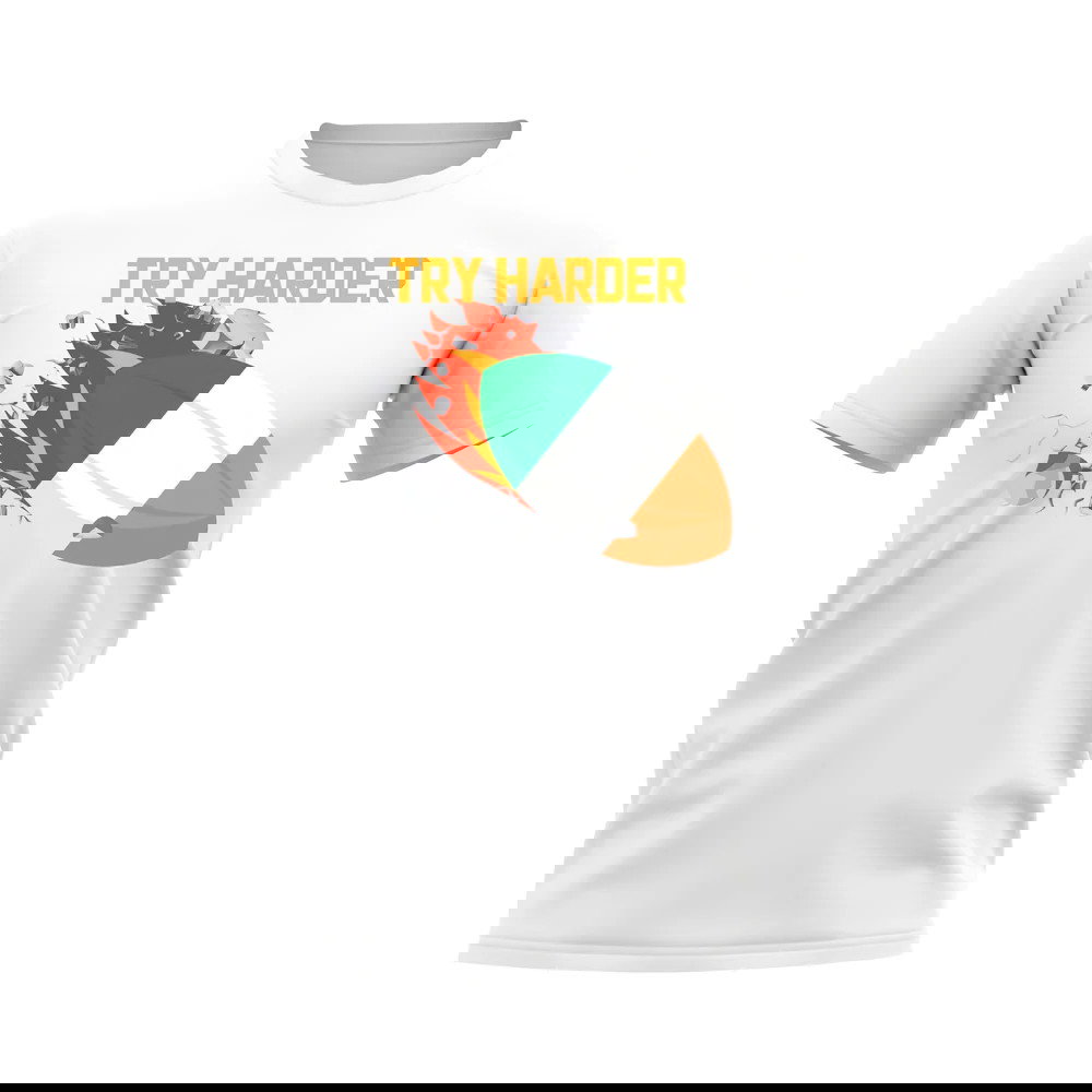 Ireland Try Harder Rugby T-Shirt (White)