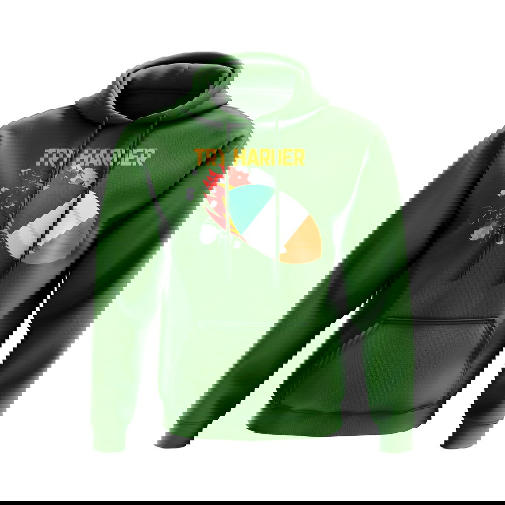 Ireland Try Harder Rugby Hoody (Green)