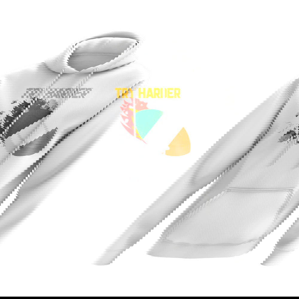 Ireland Try Harder Rugby Hoody (White)