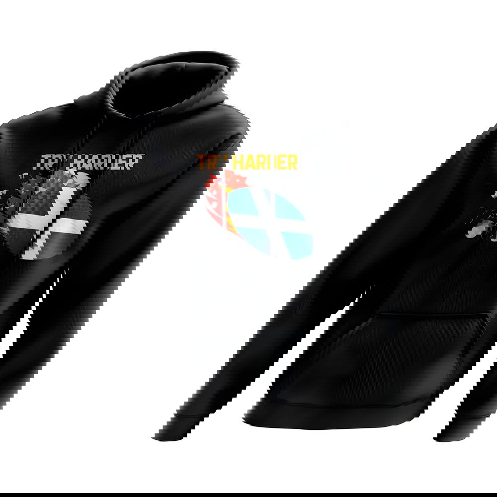 Scotland Try Harder Rugby Hoody (Black)